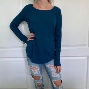 HOLLISTER LONG SLEEVE T-SHIRT BLUE
